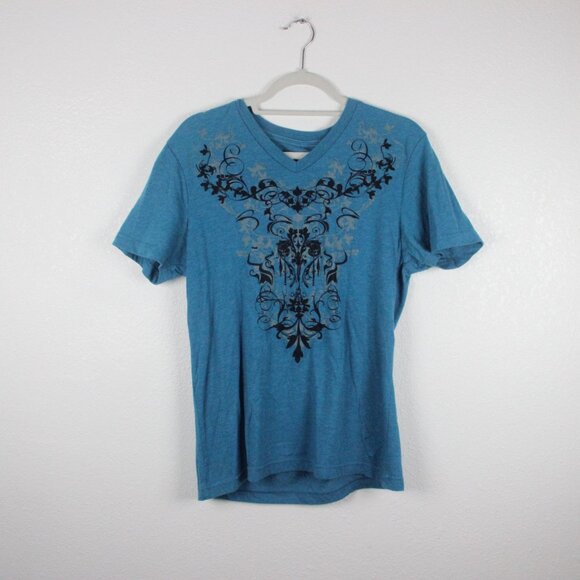 BUNDLE, 2 Guess, Shirts, Tees, Men's M, 1 White and 1 Blue - Picture 4 of 6